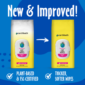 Hypoallergenic Cat Wipes New & Improved Package