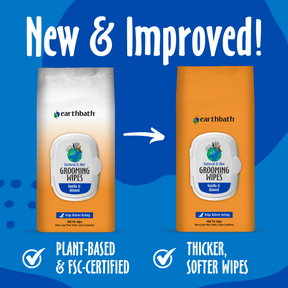 Grooming Wipes - Oatmeal & Aloe New & Improved package