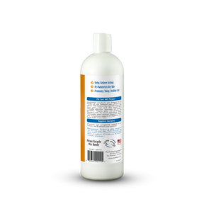 White bottle with a label on a white background