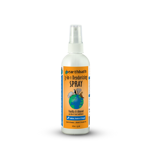 Earthbath 3-in-1 Deodorizing Spray bottle on a white background