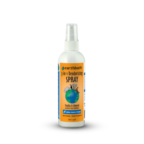 Earthbath 3-in-1 Deodorizing Spray bottle on a white background