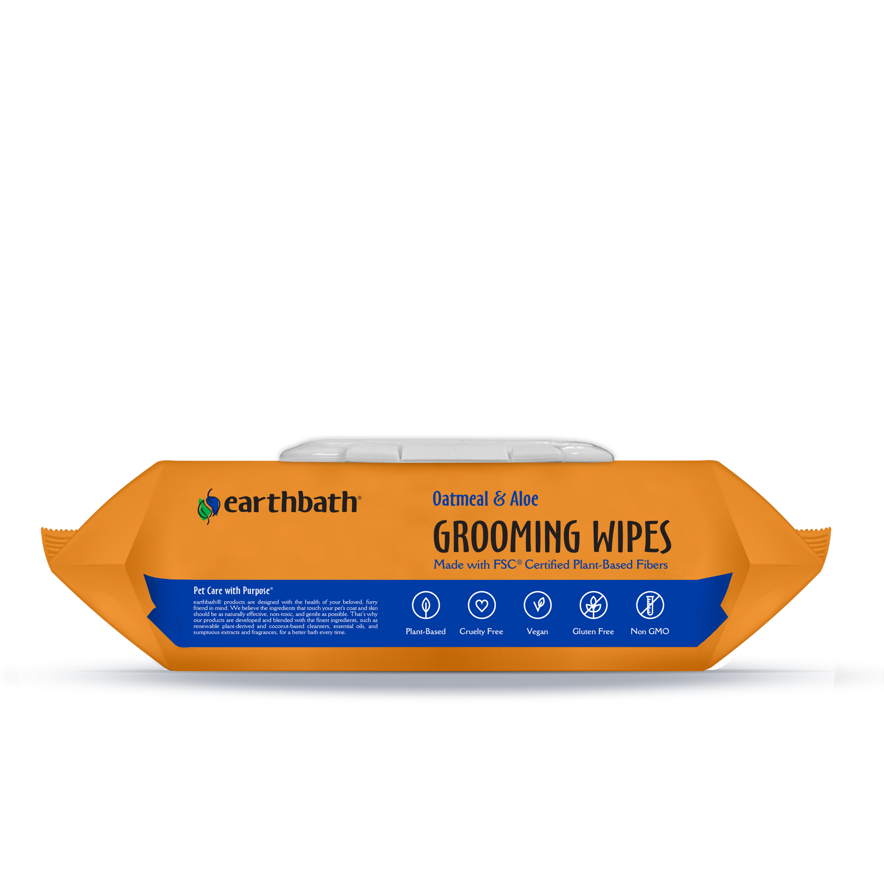Grooming Wipes - Oatmeal & Aloe lying down from other perspective