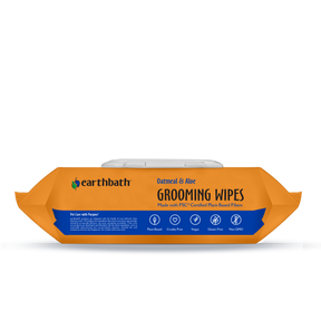 Grooming Wipes - Oatmeal & Aloe lying down from other perspective