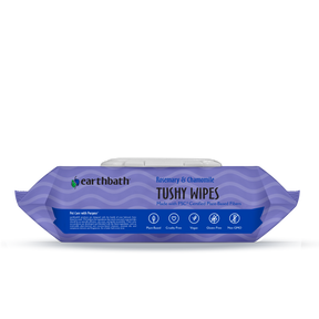 Tushy Wipes with rosemary and chamomile lying down