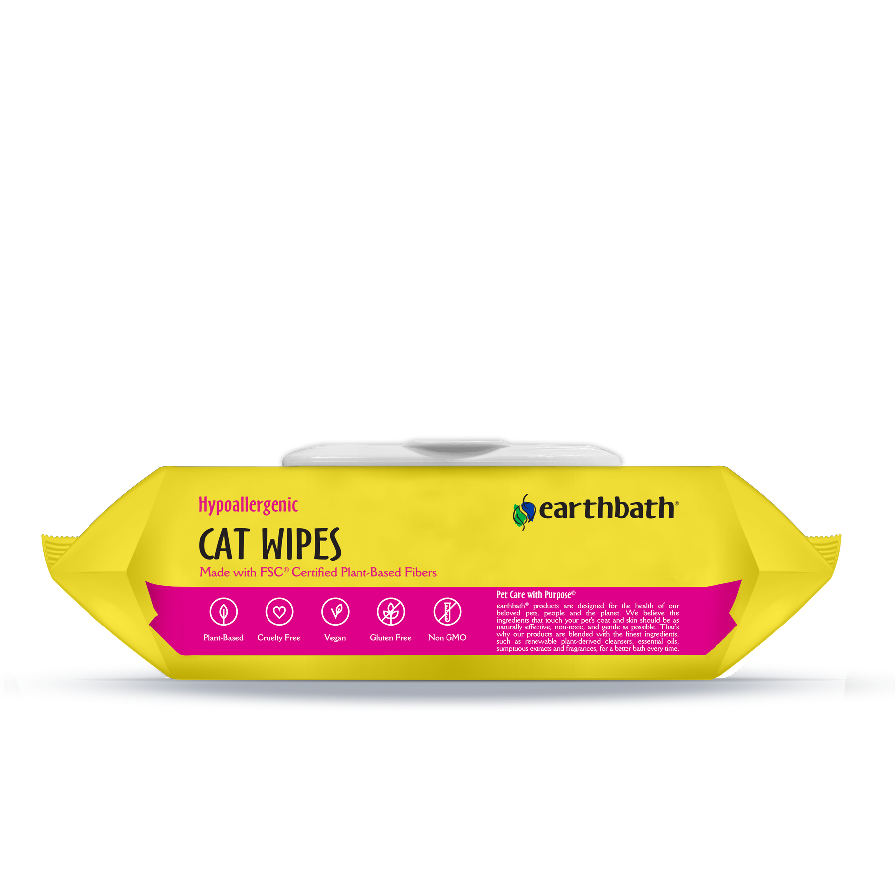 Hypoallergenic Cat Wipes lying down from other perspective