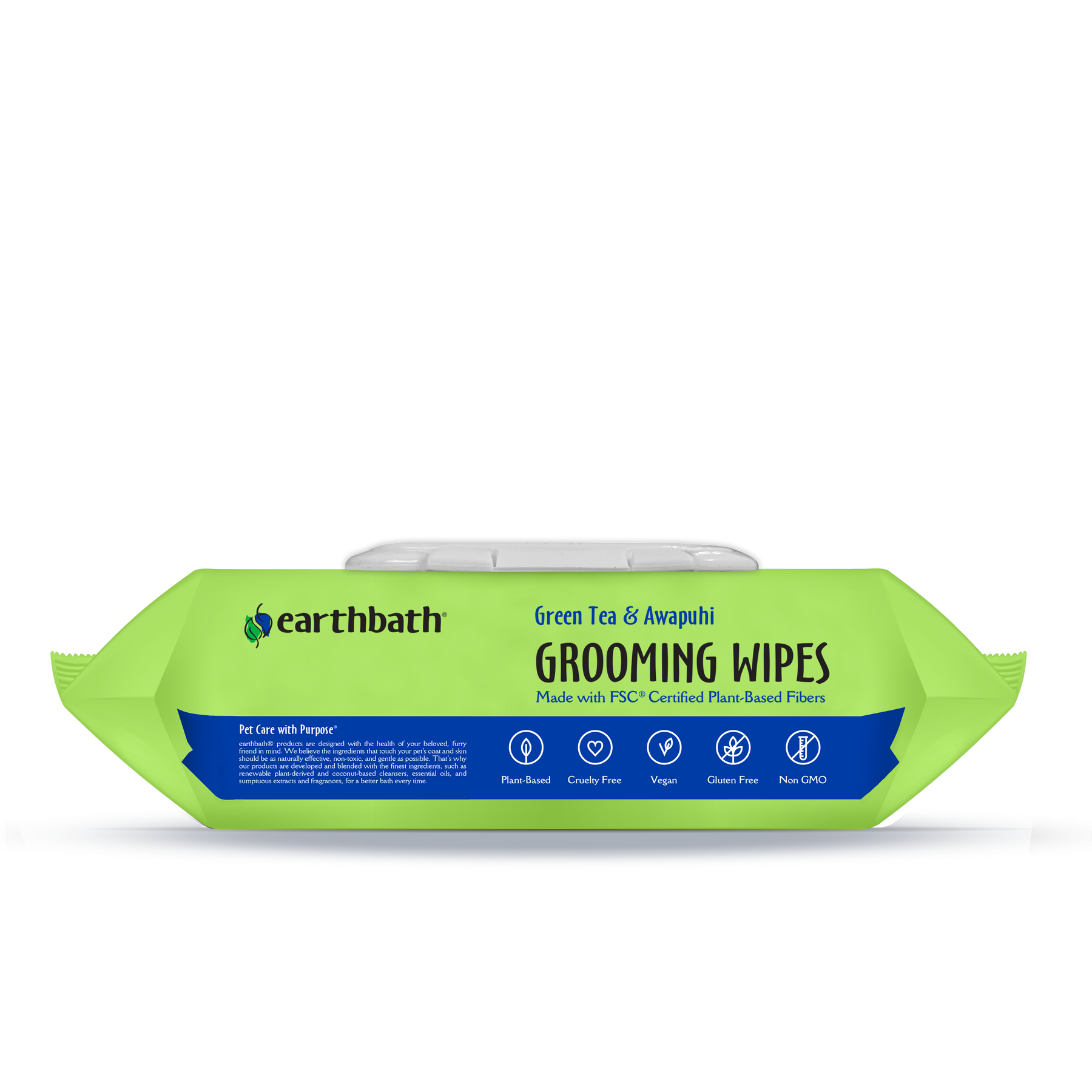Grooming Wipes - Green Tea & Awapuhi laying down