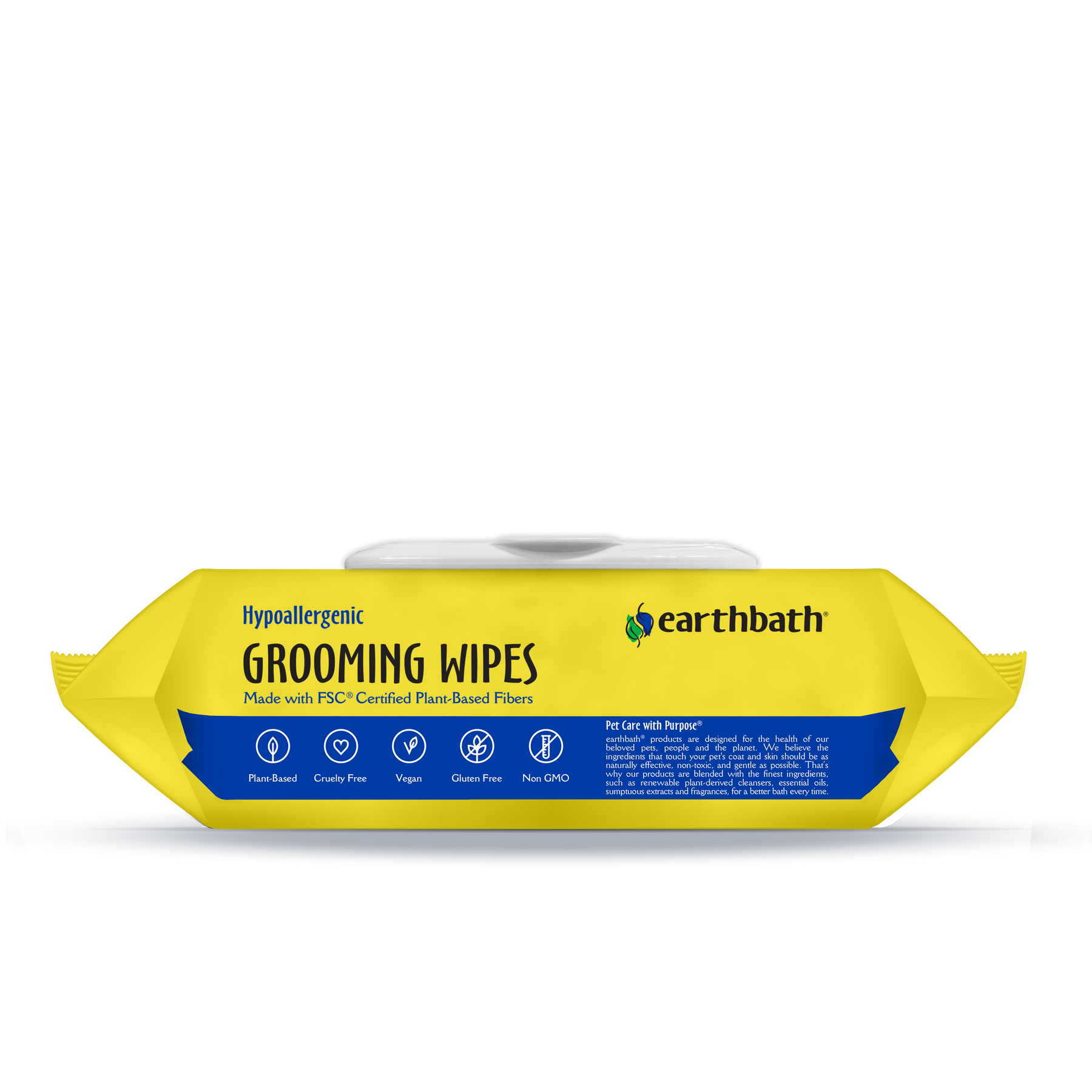 Hypoallergenic Grooming Wipes lying down from the other perspective