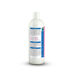 White bottle with a label on a white background