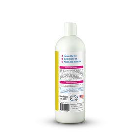 White bottle with a label on a white background