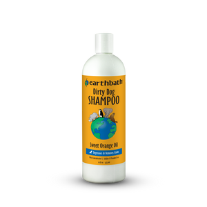 Earthbath Dirty Dog Shampoo bottle with label on a white background