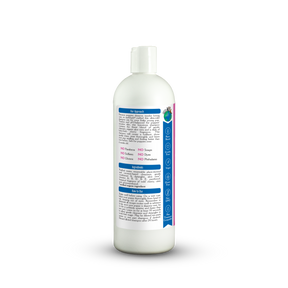 White bottle with a label on a white background