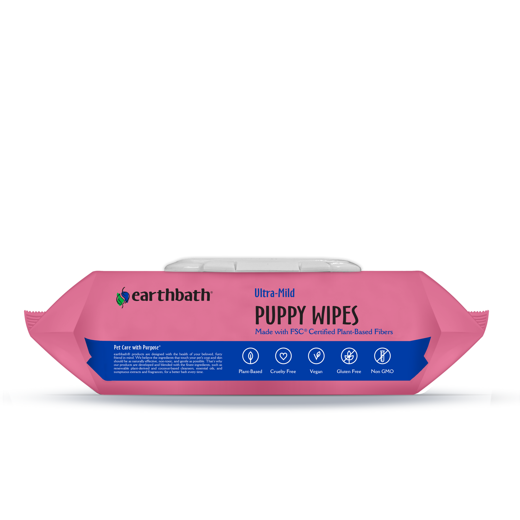Puppy Wipes lying down with information