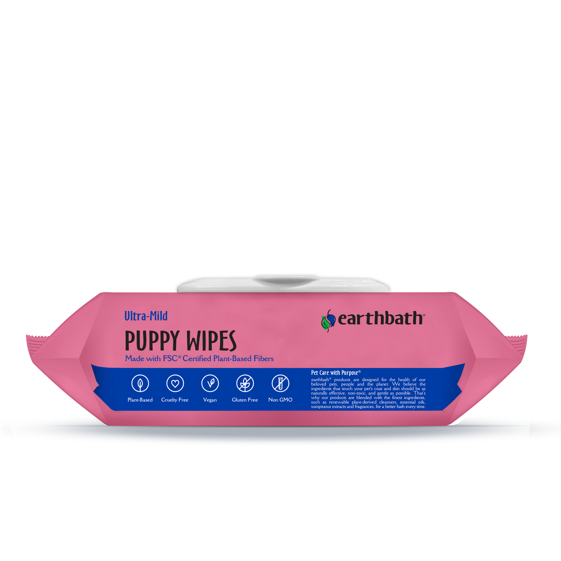 Puppy Wipes lying down with information