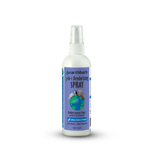 Earthbath 3-in-1 Deodorizing Spray bottle on a white background