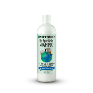 Earthbath Hot Spot Relief Shampoo bottle on a white background