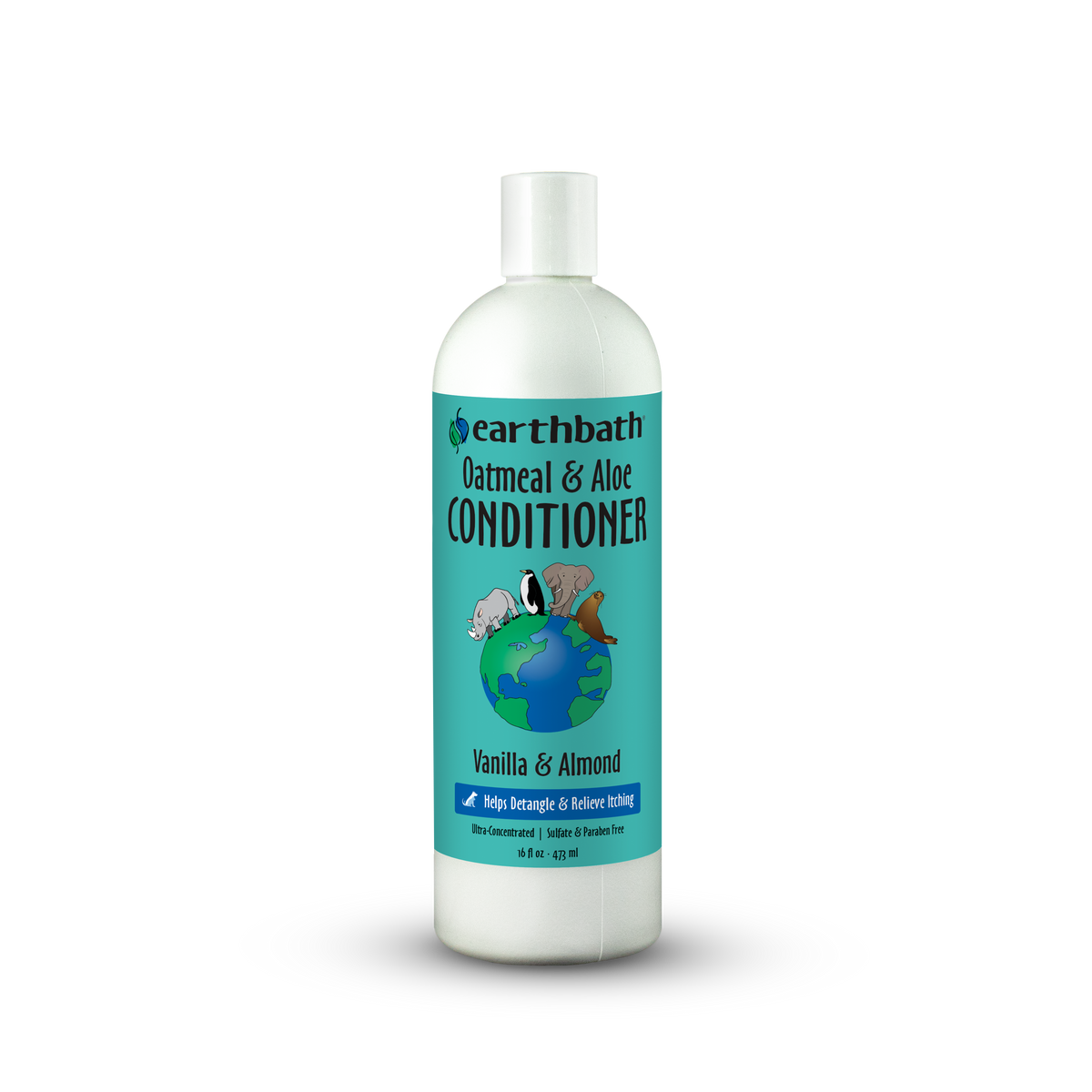 Earthbath Oatmeal & Aloe Conditioner bottle on a white background