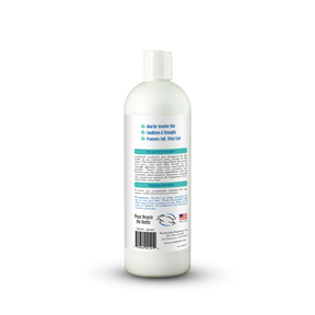 White bottle with label on a white background