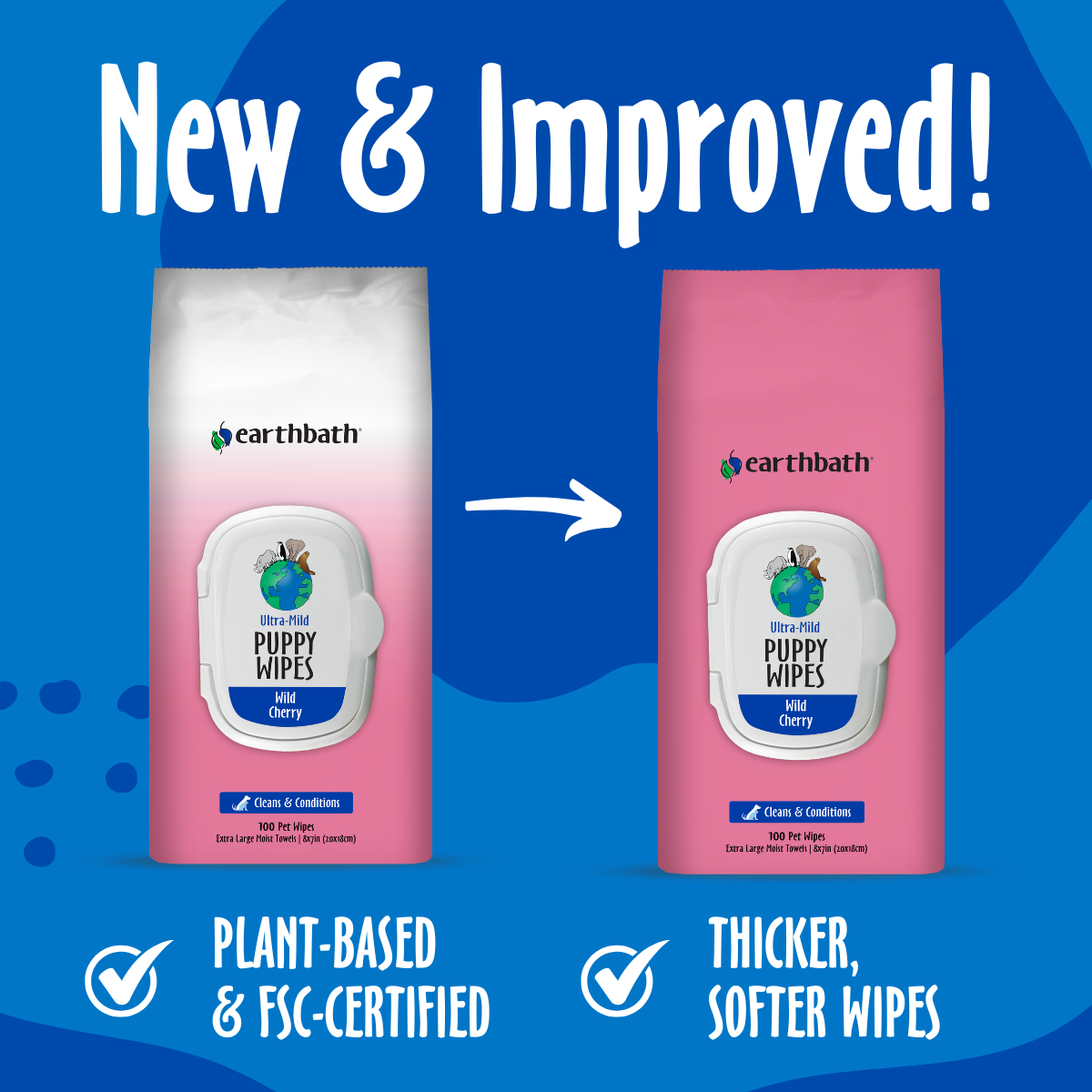 Puppy Wipes with new & improved features 