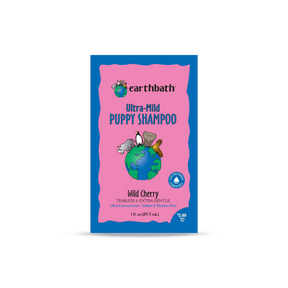 earthbath Ultra-Mild Puppy Shampoo on a white background