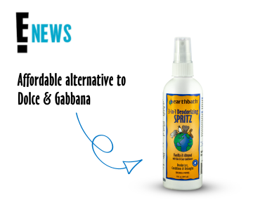Deodorizing Spray with E! News logo on white background